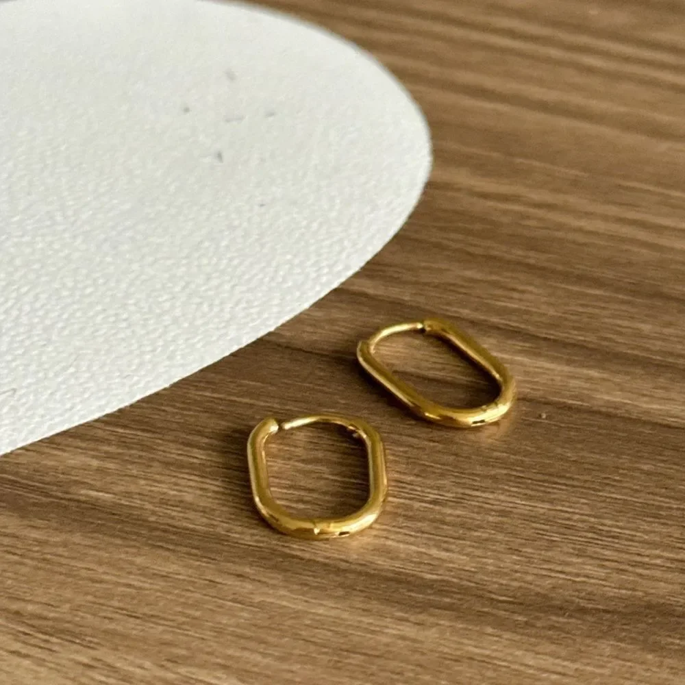 Gold Hoop Earrings Q650